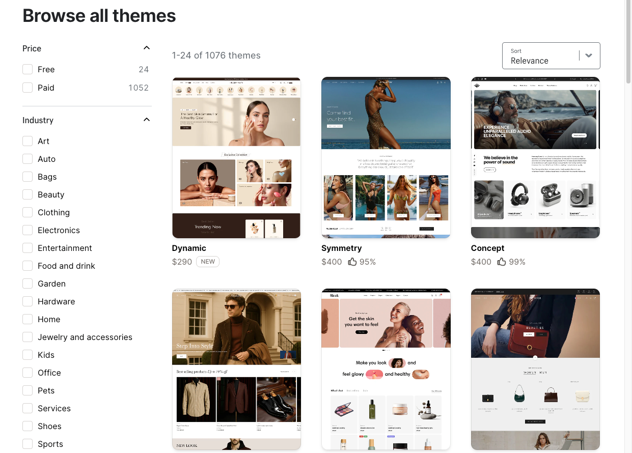 shopify theme and Design Flexibility